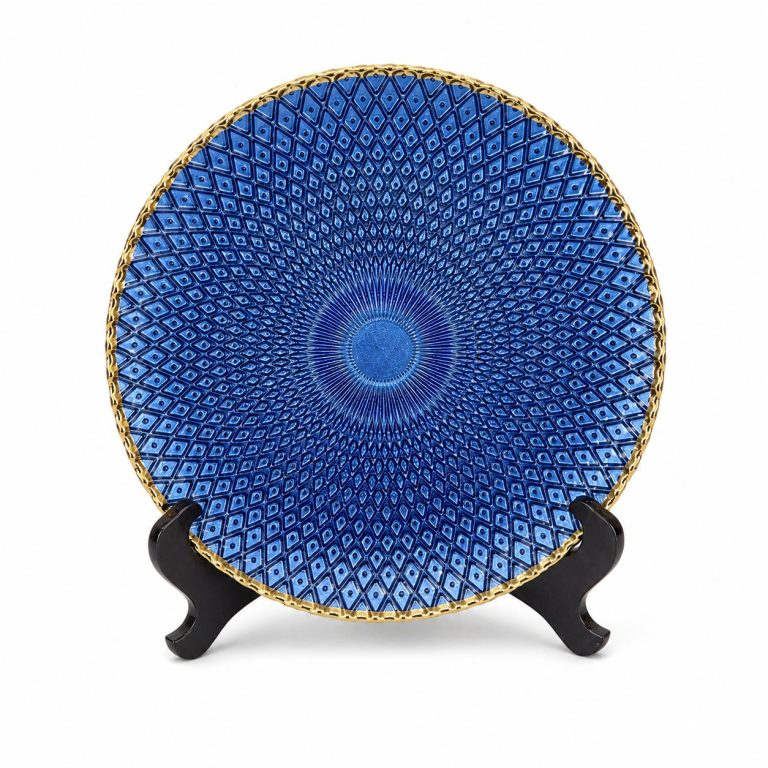 Plato Base Azul Royal